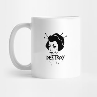 Destroy Geisha Zombie Mug